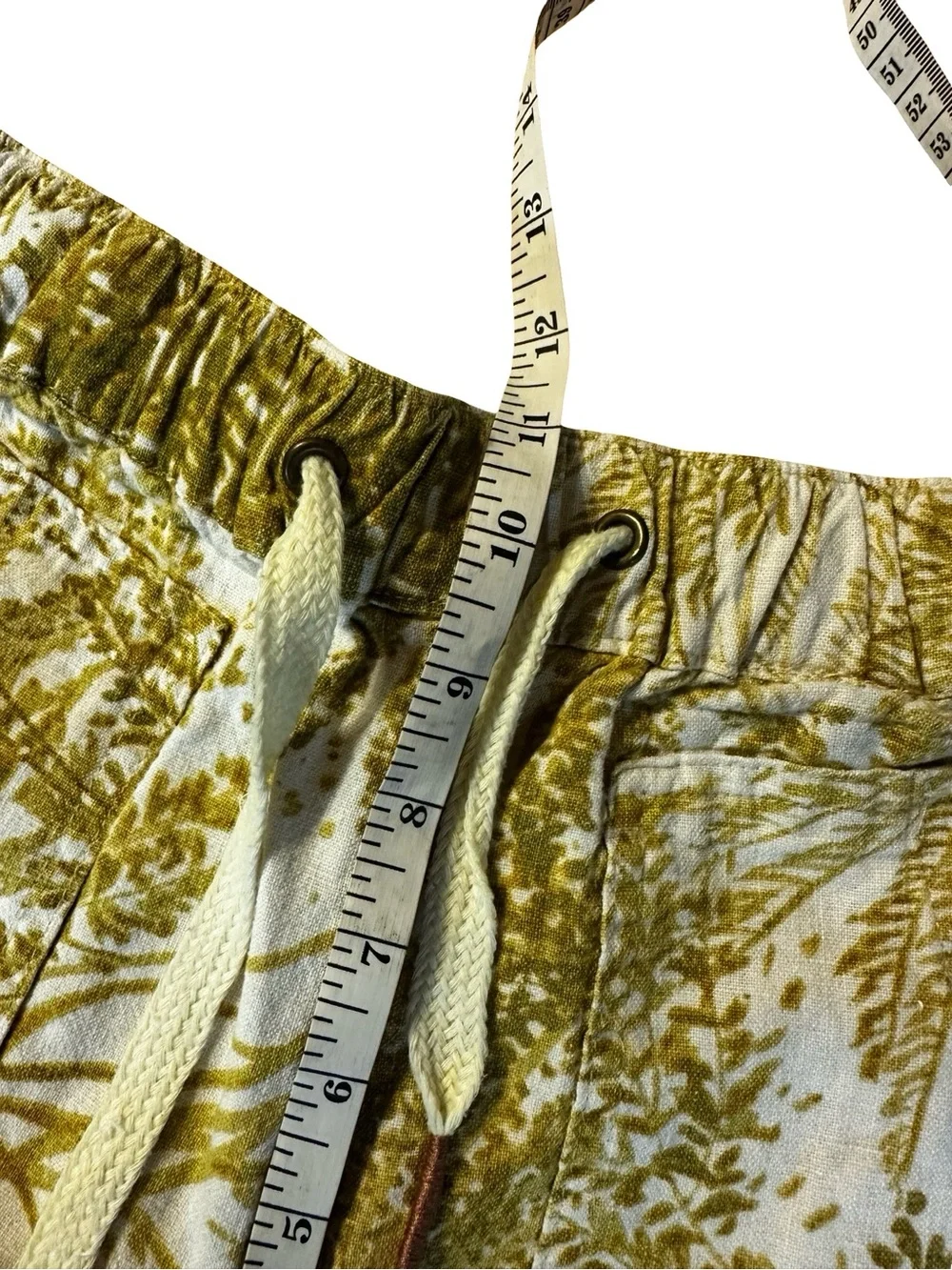 Anthropologie Pilcro Pants Linen Surf The Cottage XS Pull On Beach Boho Coastal